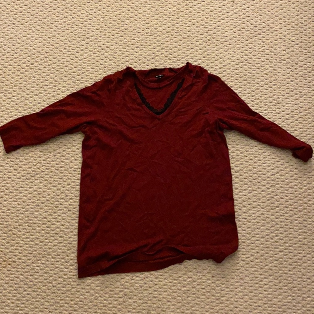 Burgundy sweater